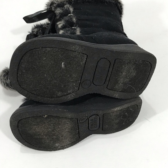 Falls Creek Faux Suede & Fur Boots with Pompoms - Picture 4 of 7